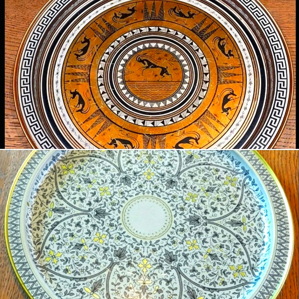 Venetian & Grecian Tray Fabcraft 1950s Metal